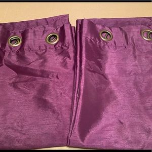 Purple drapes pair